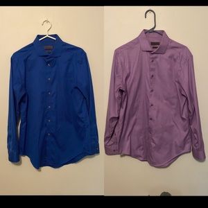 Calvin Klein button down dress shirts - slim fit - 16” neck, 32-33” sleeve